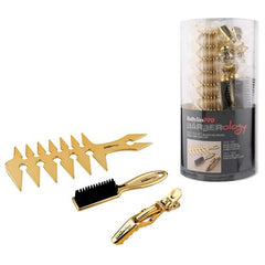 BaBylissPRO Barberology Gold Trio Mix 15pc - Barber Tools