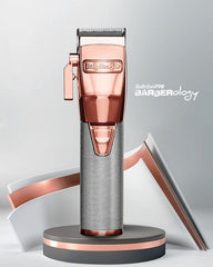 BaBylissPRO Rose Gold FX Trio Combo - Double Metal Foil Shaver - Professional Hair Trimmer - Hair Clippers Set