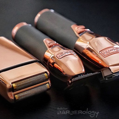 BaBylissPRO Rose Gold FX Trio Combo - Double Metal Foil Shaver - Professional Hair Trimmer - Hair Clippers Set