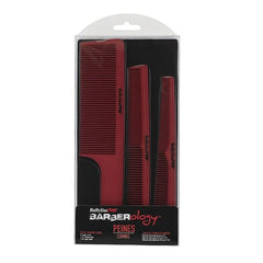 BaBylissPRO Barberology Barber Hair Cutting Comb Set 3pc - Barber Tools