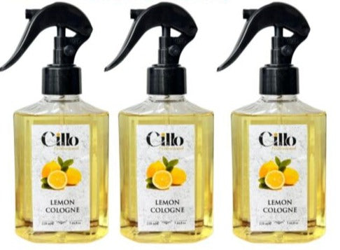 Cillo 3x250ml After Shave Natural Lemon Cologne Barber Aftershave