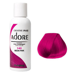 Adore Semi Permanent Hair Colour 140 Neon Pink 118ml