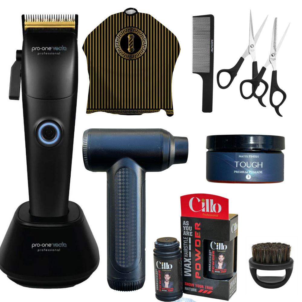 Pro-One Vecta Hair Clippers With Hair Duster Fan