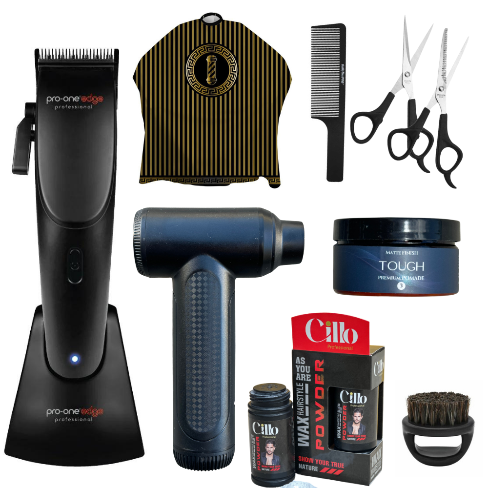 Pro-One Edge Cordless Clipper with Hair Cutting Set