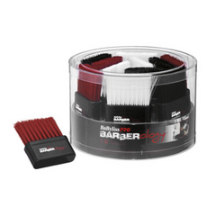 BaBylissPRO Barberology Neck Brush Red/Black/White - 12pc Tub - Barber Tools