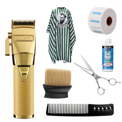 BaBylissPRO Gold FX Lithium Clipper - Barber Gold Barber Starter Kit