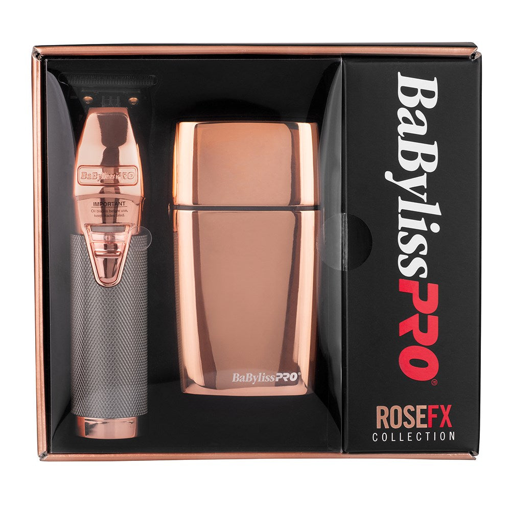 BaBylissPRO Duo Rose Gold Foil Shaver & Outliner Trimmer