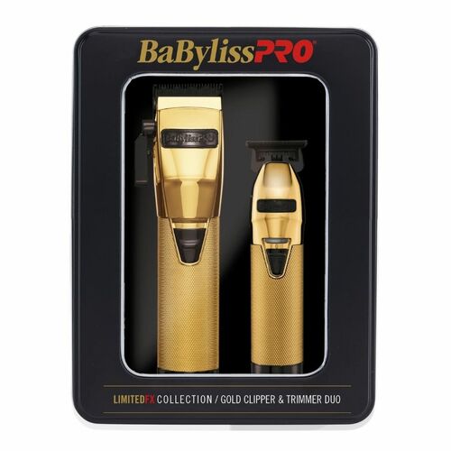 BaBylissPRO Gold FX Lithium Duo Hair Clipper Trimmer Set