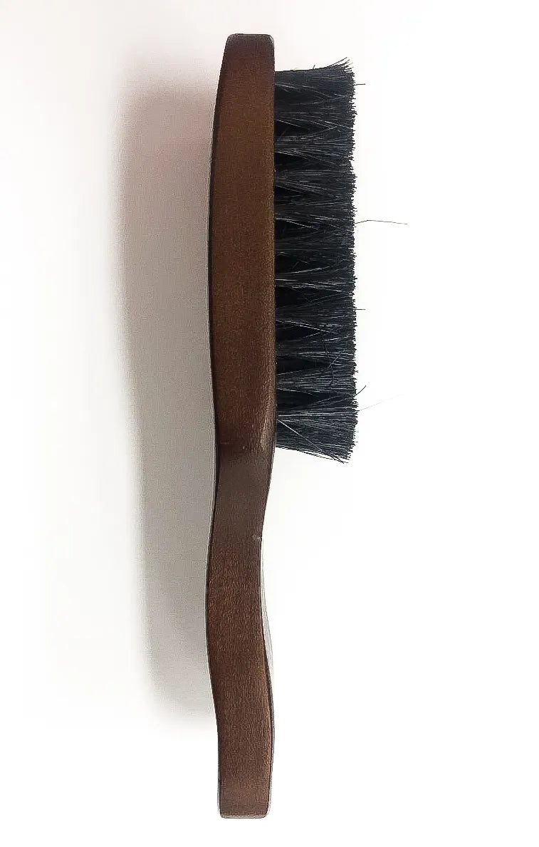 BOAR BRISTLE Beard Brush (Dark Brown) - Barber Tools