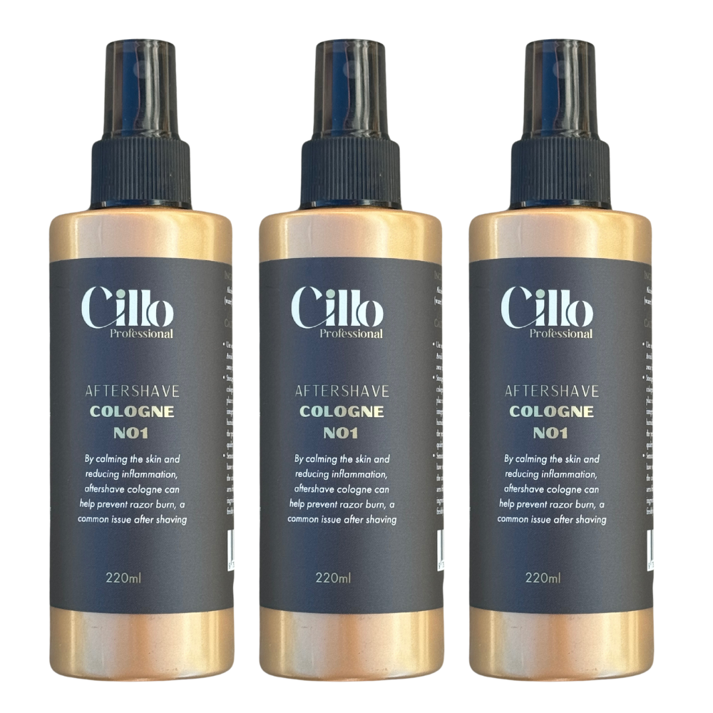 3x Cillo Aftershave Cologne Spray Bottle After Shave No.1 220ml