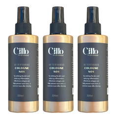 3x Cillo Aftershave Cologne Spray Bottle After Shave No.1 220ml