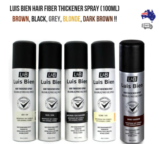 Luis Bien Hair Fiber Thickener Spray 100ml – Brown