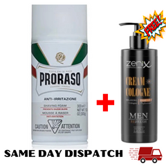 Proraso Green Tea & Oatmeal Sensitive Shaving Foam 300Ml - Cream Cologne