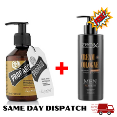 Proraso Beard Wash Wood & Spice 200ml And Cream Cologne