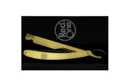 RedOne Straight Cut Throat Shaving Razor Barber Salon Slide (Gold)