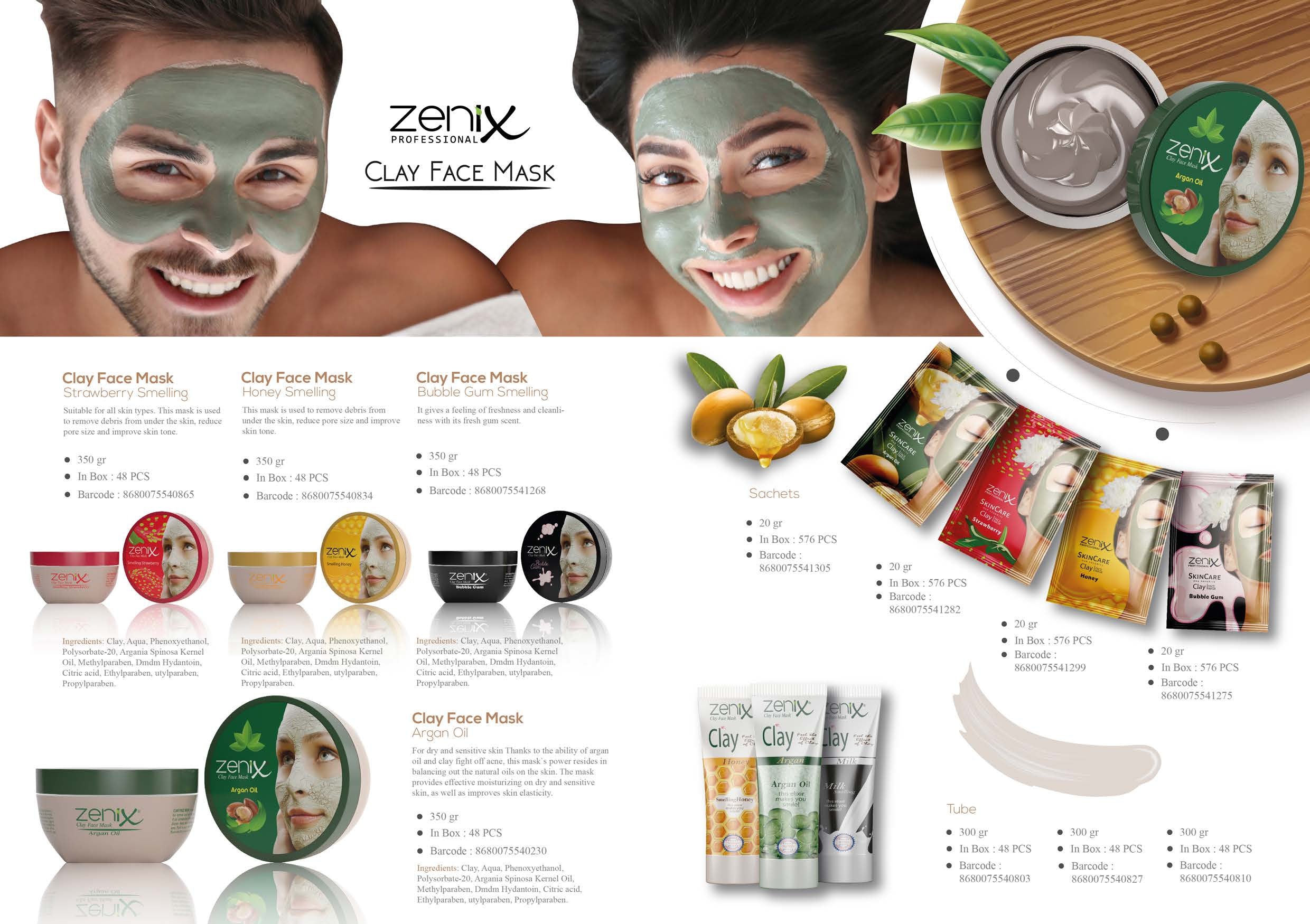 Zenix Smelling Strawberry Clay Facial Deep Pore Cleansing Mask