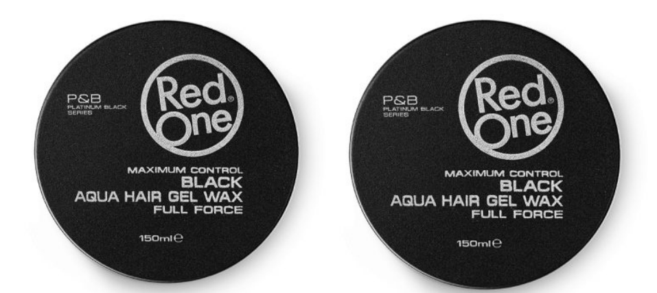 2 x RedOne Black Aqua Hair Styling Wax Full Force 150 ml