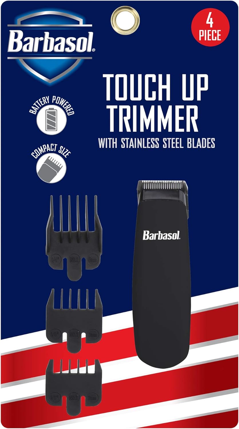 Barbasol - Touch Up Trimmer Mini Electric Razor Cordless Rechargeable